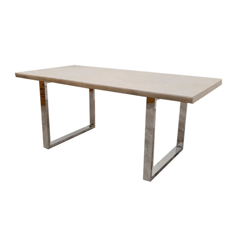 Freya solid light pine dining table