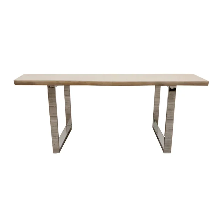 Freya solid light pine dining table