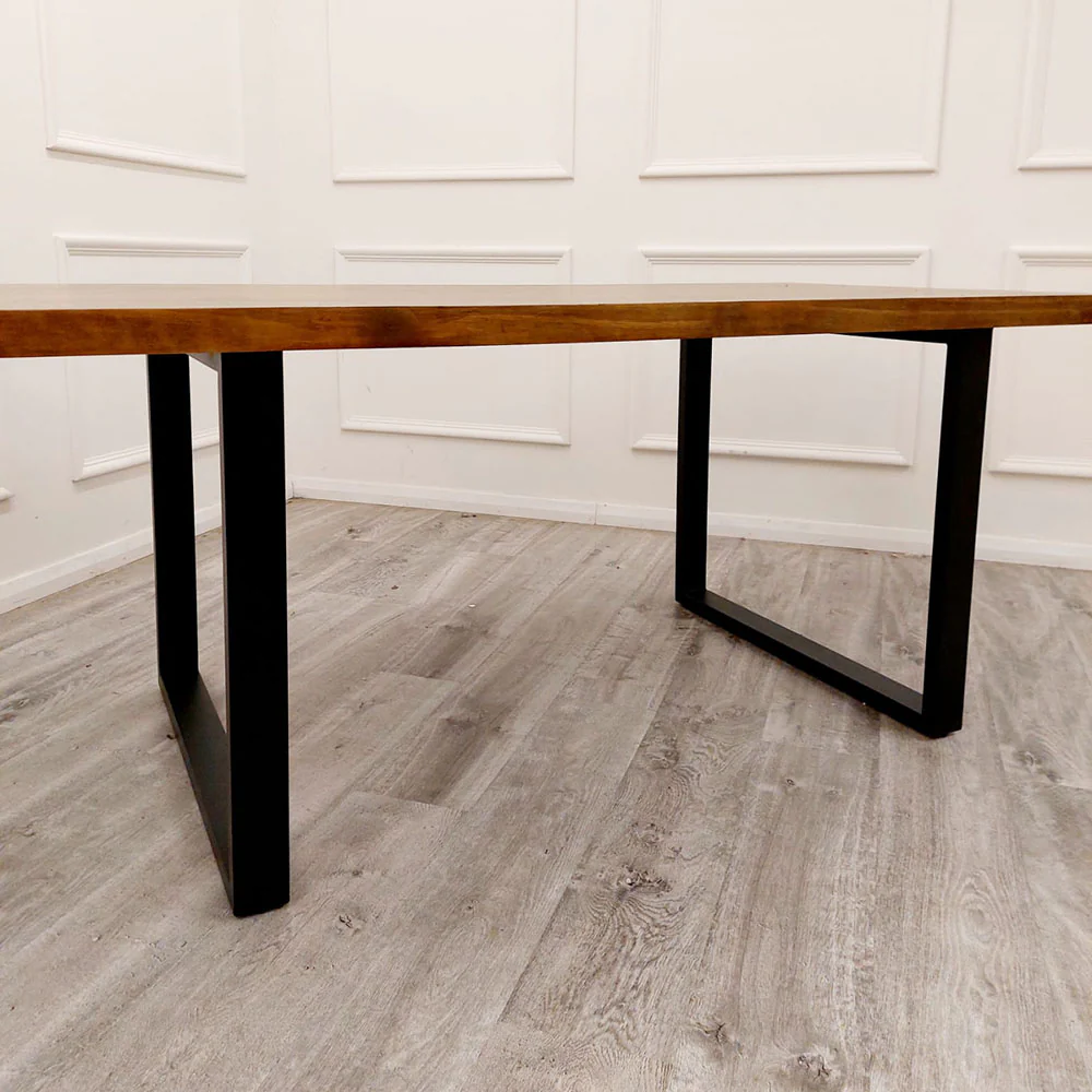 Solid Dark Pine Dining Table