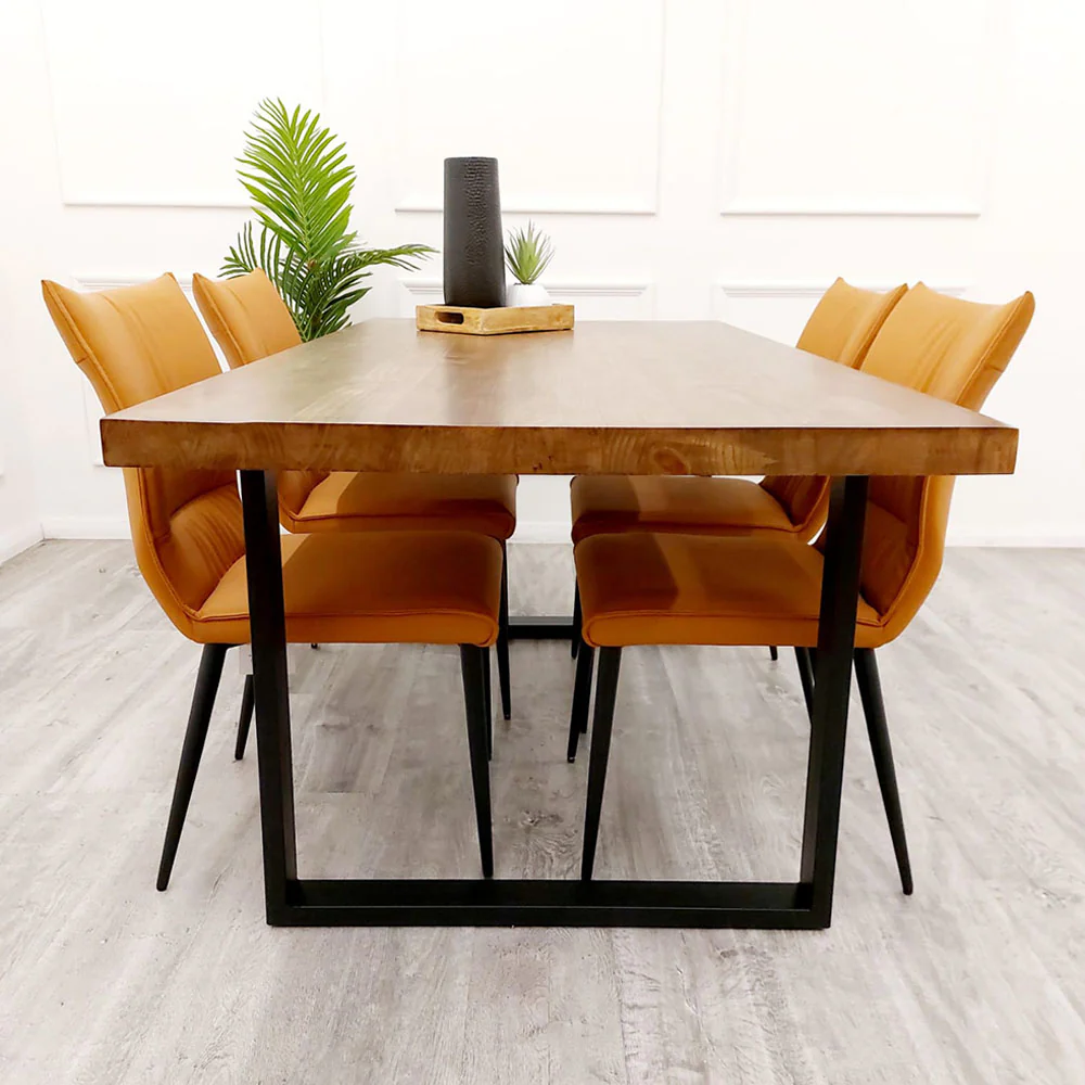 Solid Dark Pine Dining Table