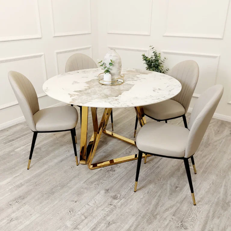 round dining room table and chairs