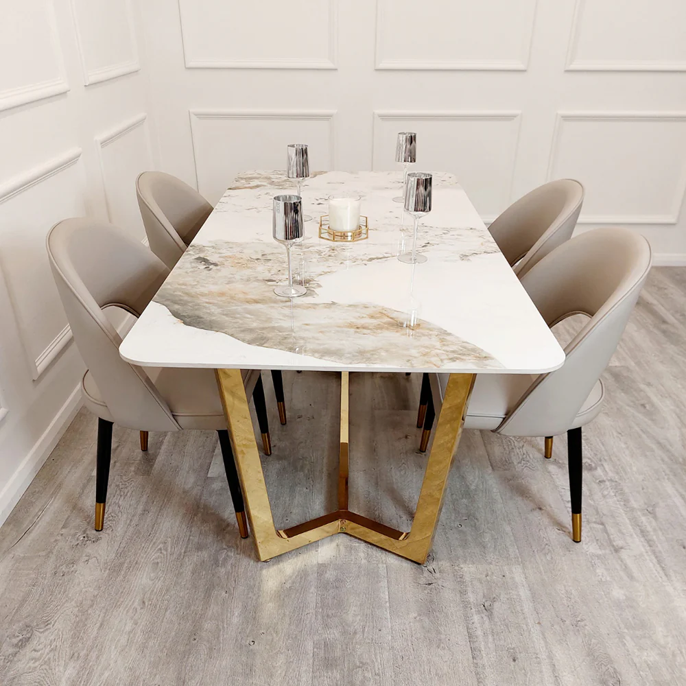 Stone Top Dining Table