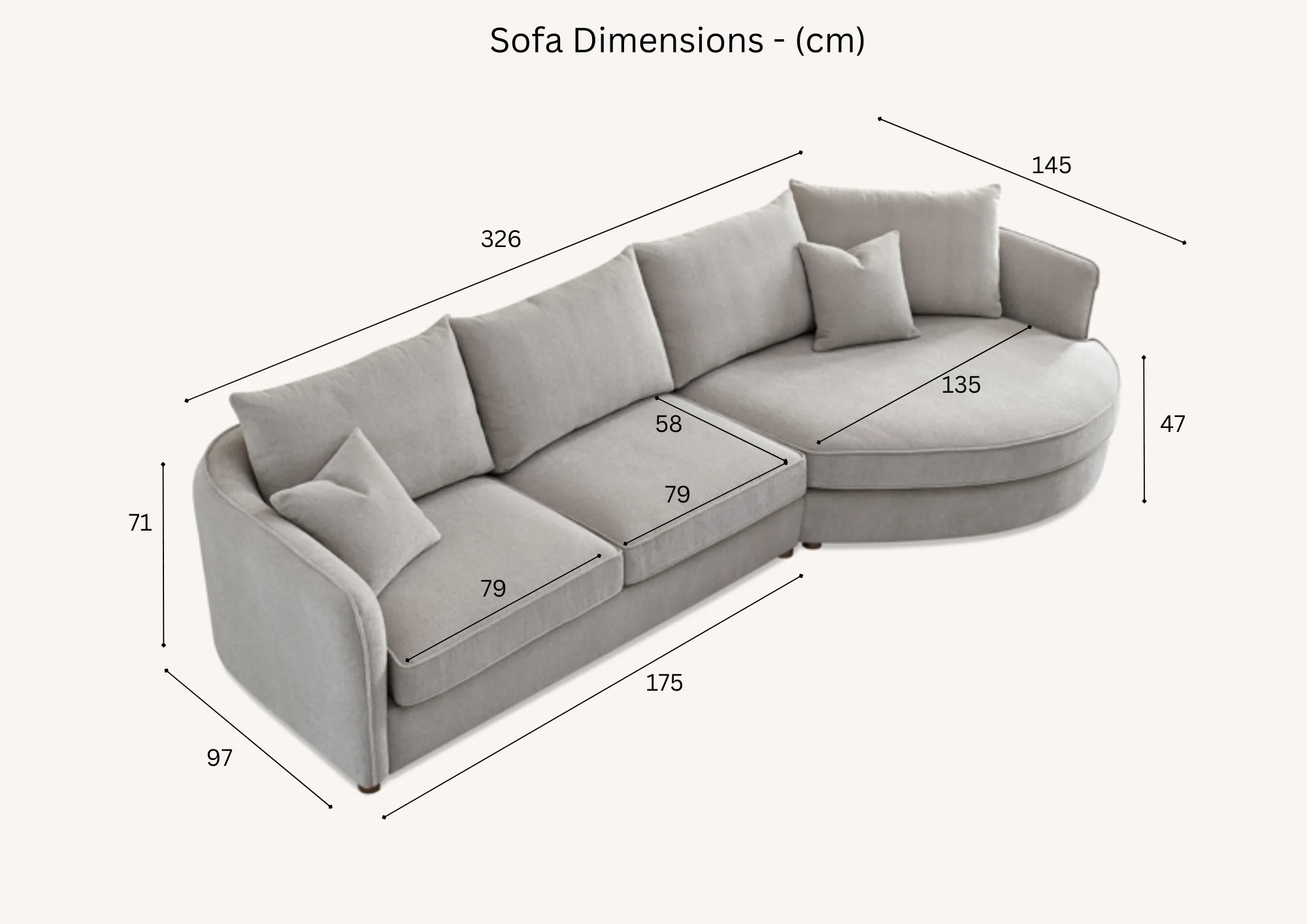 3 Seater Corner Sofa