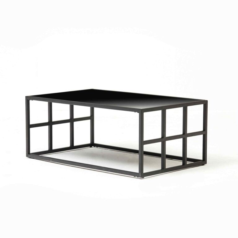 glass top coffee table