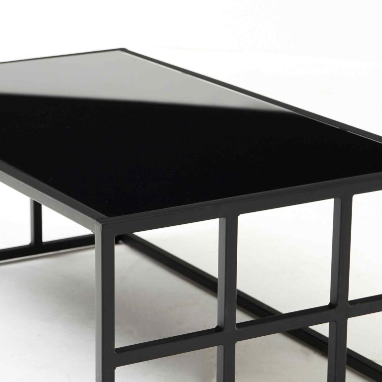 glass top coffee table